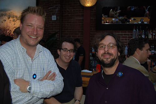 John Heinsen, David Spark, and Brian Zisk at the Bluepulse party at CTIA 2007 San Francisco